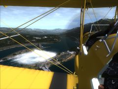 In Ant's Tiger Moth enjoying the scenery