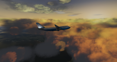 747 United descending into Seattle, 2