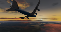 747 United descending into Seattle, 4