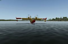 CL415 In X Plane 10. No Add On. Scoop some water For fire fighting In USA.