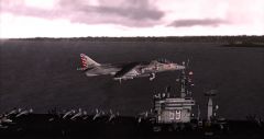 Harrier preparing for VSTOL Landing