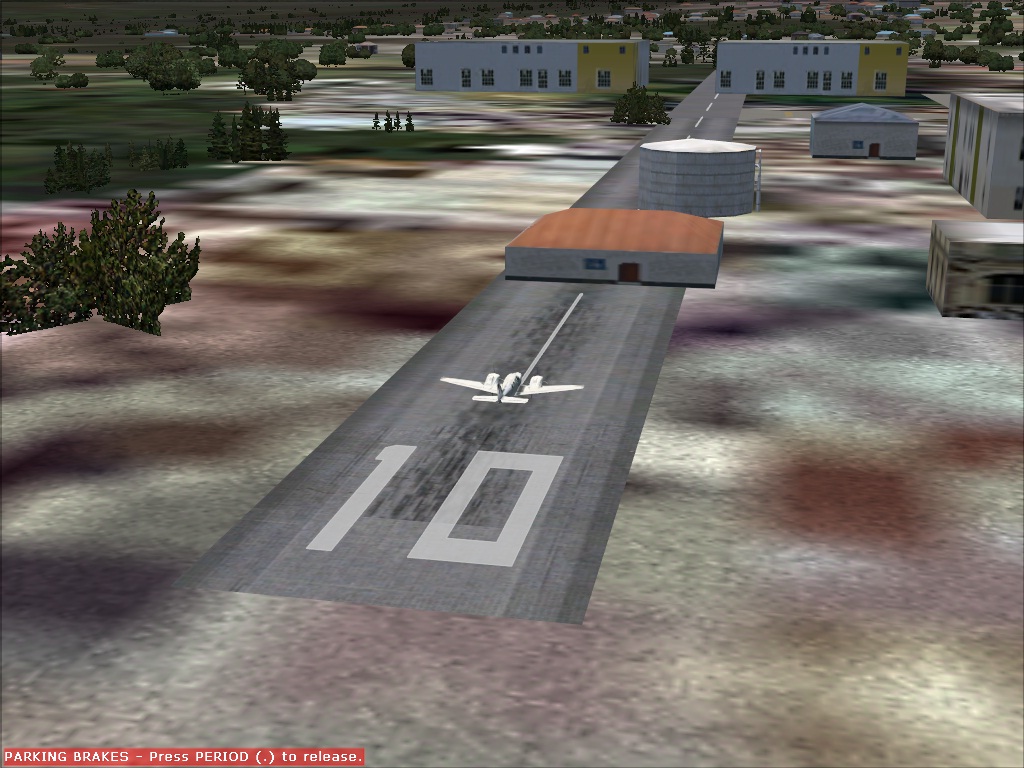 There are buildings in the runway. Can I remove it?