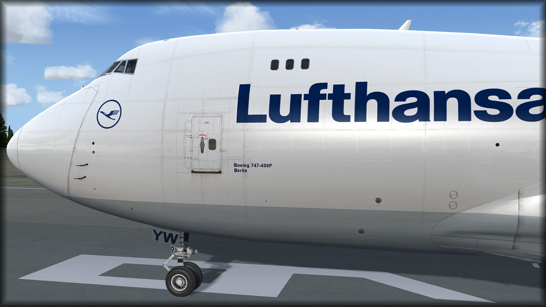 The Queen is well dressed... [preview of Lufthansa Cargo by Steve Dra]