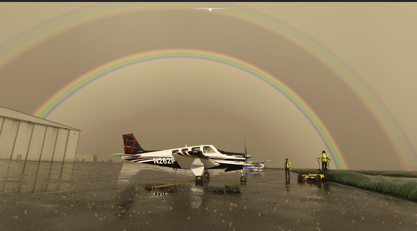 MSFS Rainbow. Unretouched!